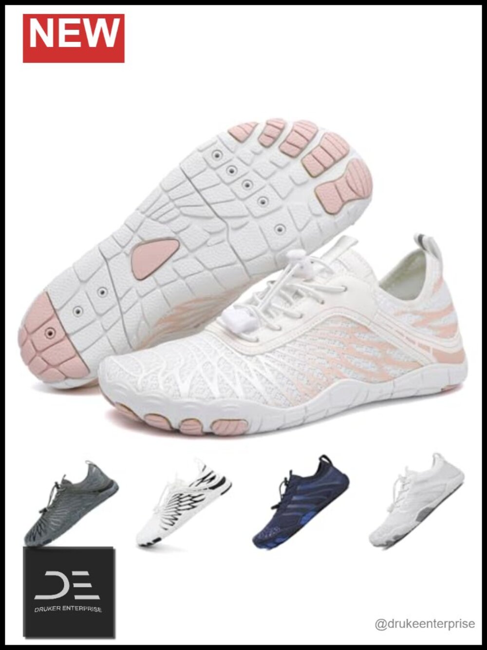 Barefoot Water Shoes Quick Dry Non-Slip Athletic Wide Toe Lightweight for